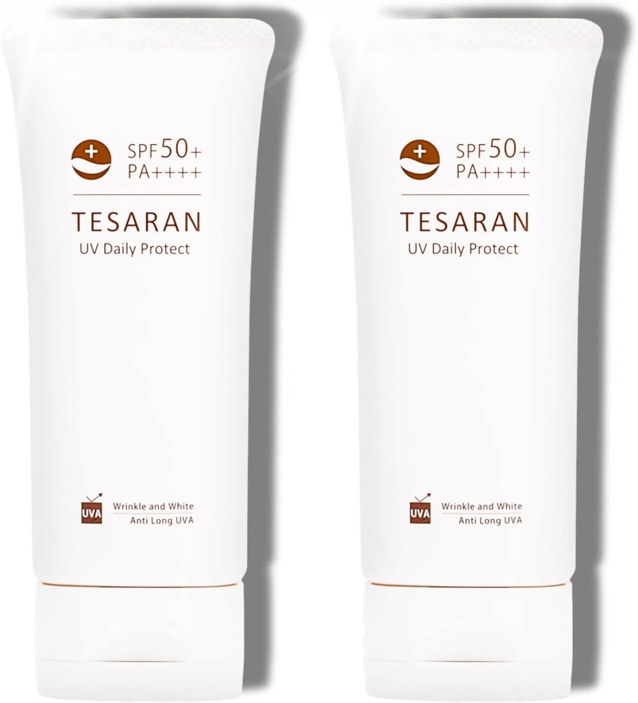 Солнцезащитный крем для лица TESARAN UV Daily Protection SPF50+ PA++++ тон-ап эффект, 60 г, белый