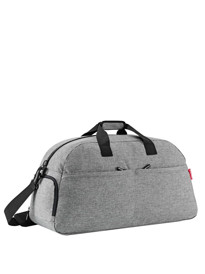 

дорожная сумка Traveling Nighter Plus (узор "елочка" темно-синего цвета) из серебристого сплава Reisenthel