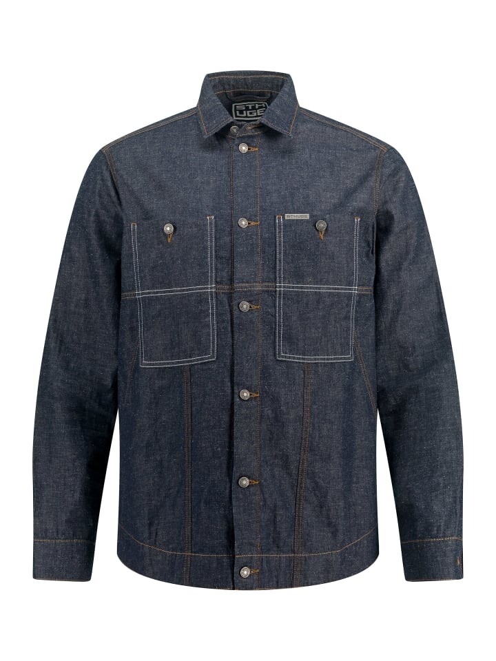 

Рубашка STHUGE, цвет dark blue denim