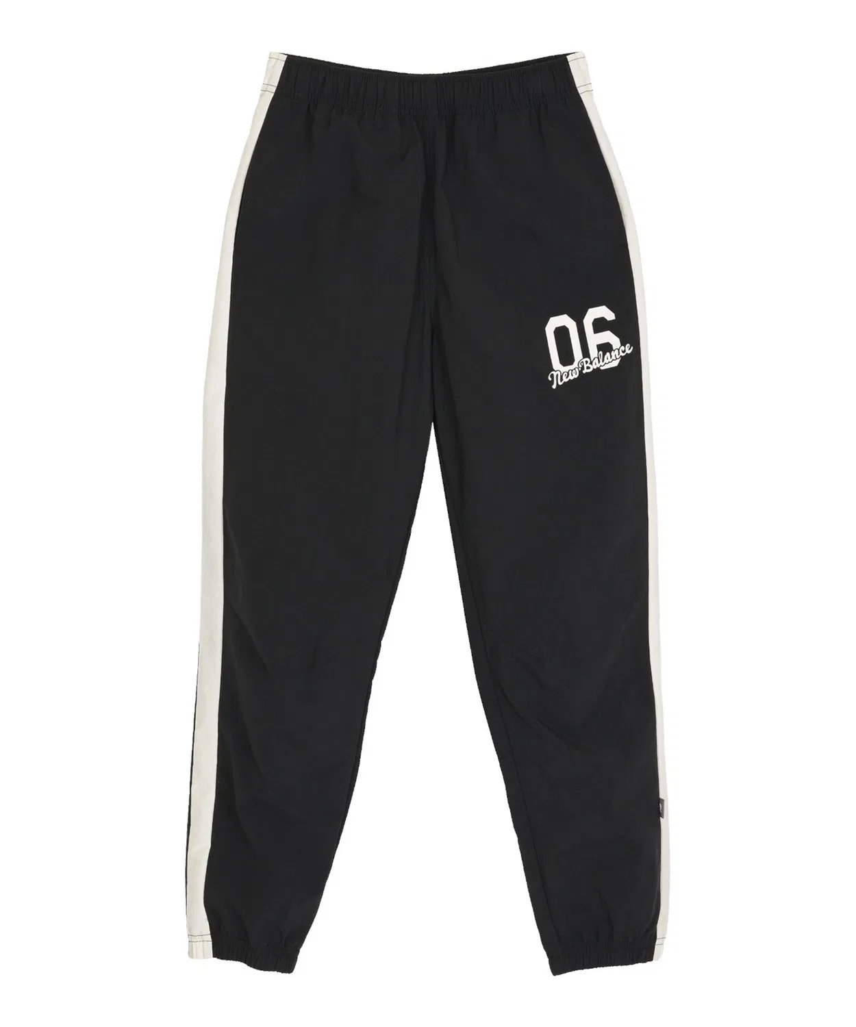 Брюки из нейлона с эффектом стирки New Balance детские, черные
