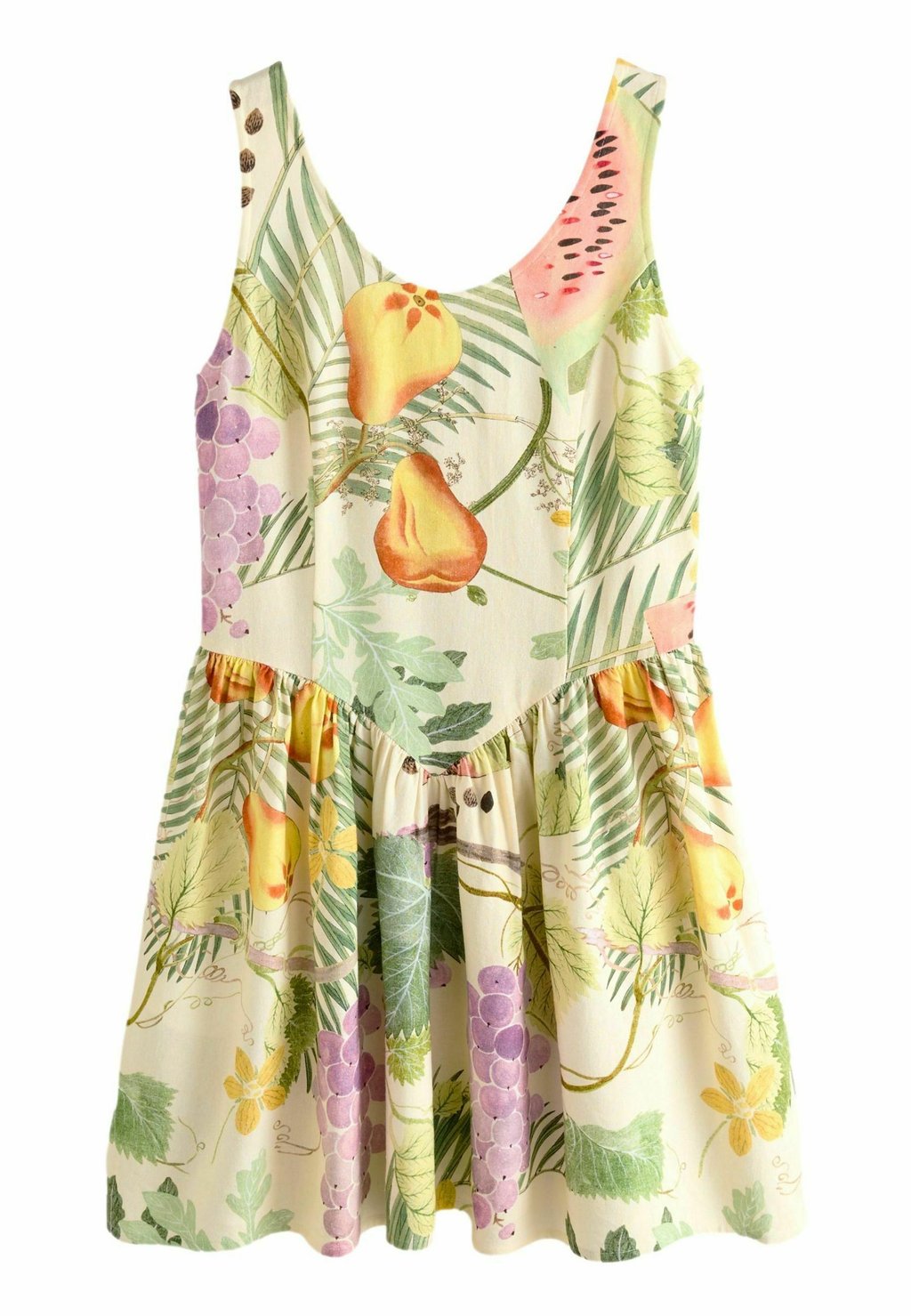 

Повседневное платье REGULAR FIT - SLEEVELESS SCOOP NECK WAISTED Next, бежевый