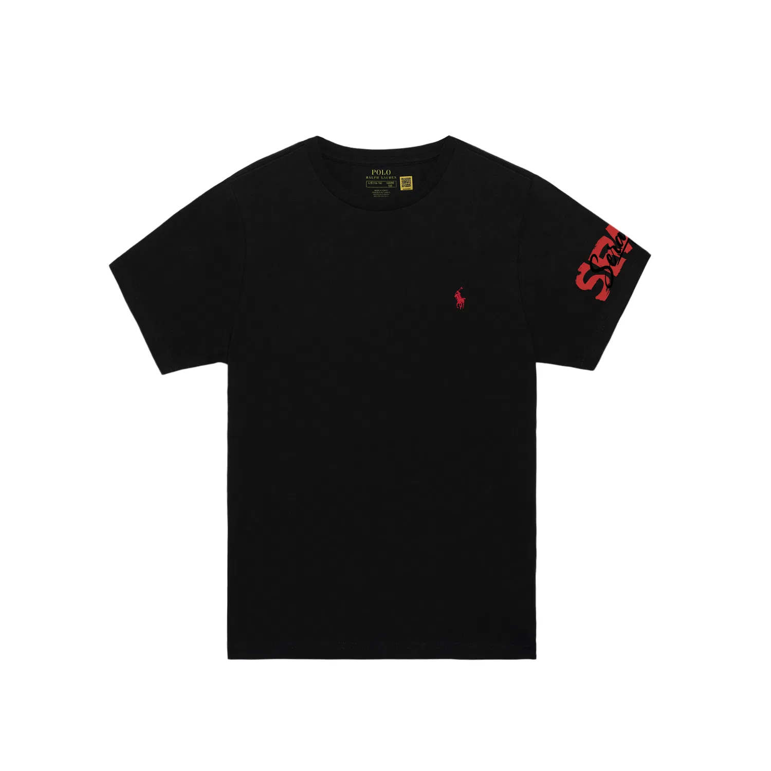 Футболка с круглым вырезом Polo Ralph Lauren Kids Scroll Dewy — фото 3