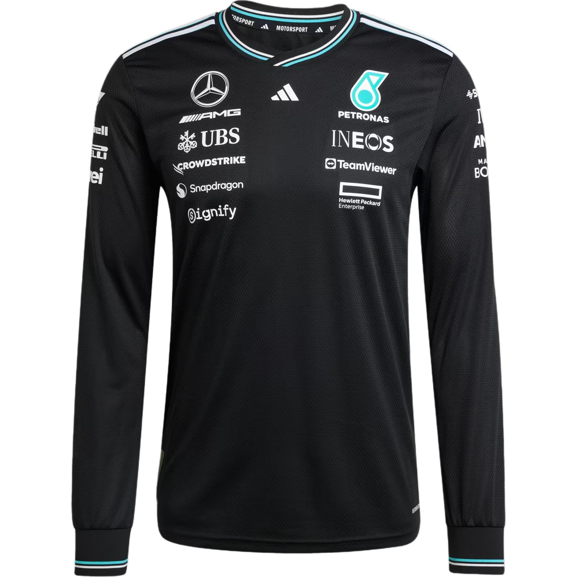 

Футболка Mercedes Amg Petronas Formula One Team Driver Adidas, черный