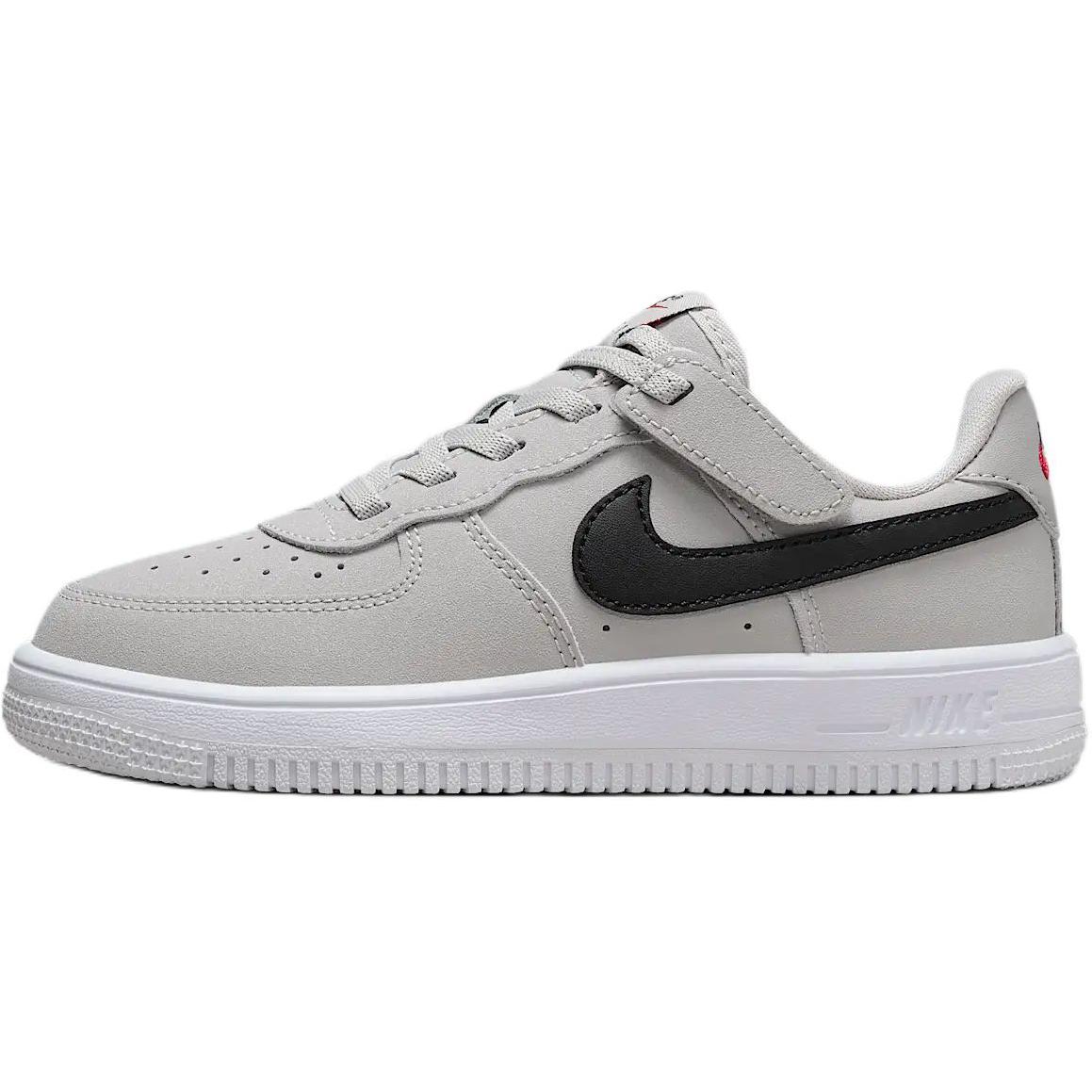 

Force 1 Low LV8 EasyOn Противоскользящие износостойкие низкие детские кроссовки для скейтбординга Nike, серый/белый/черный