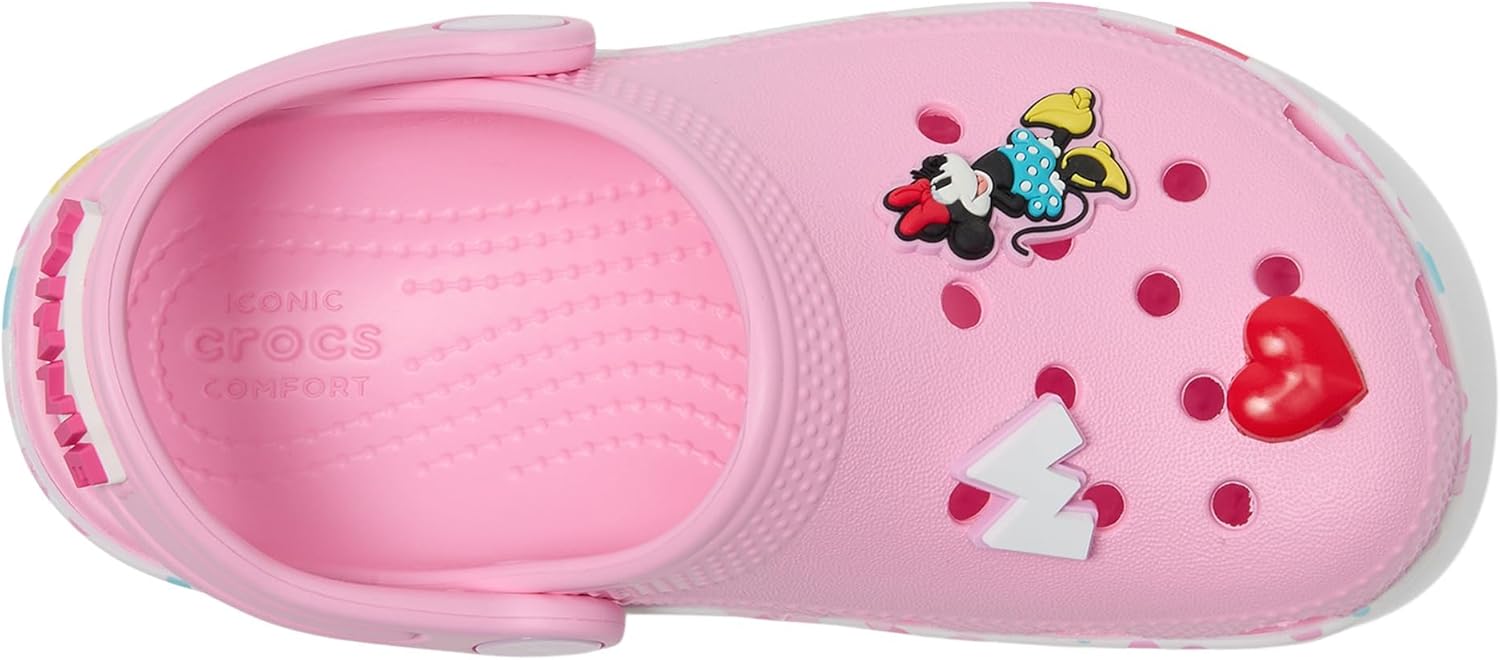 Кроксы для девочек Disney с Микки и Минни Маус Crocs, розовый — фото 2