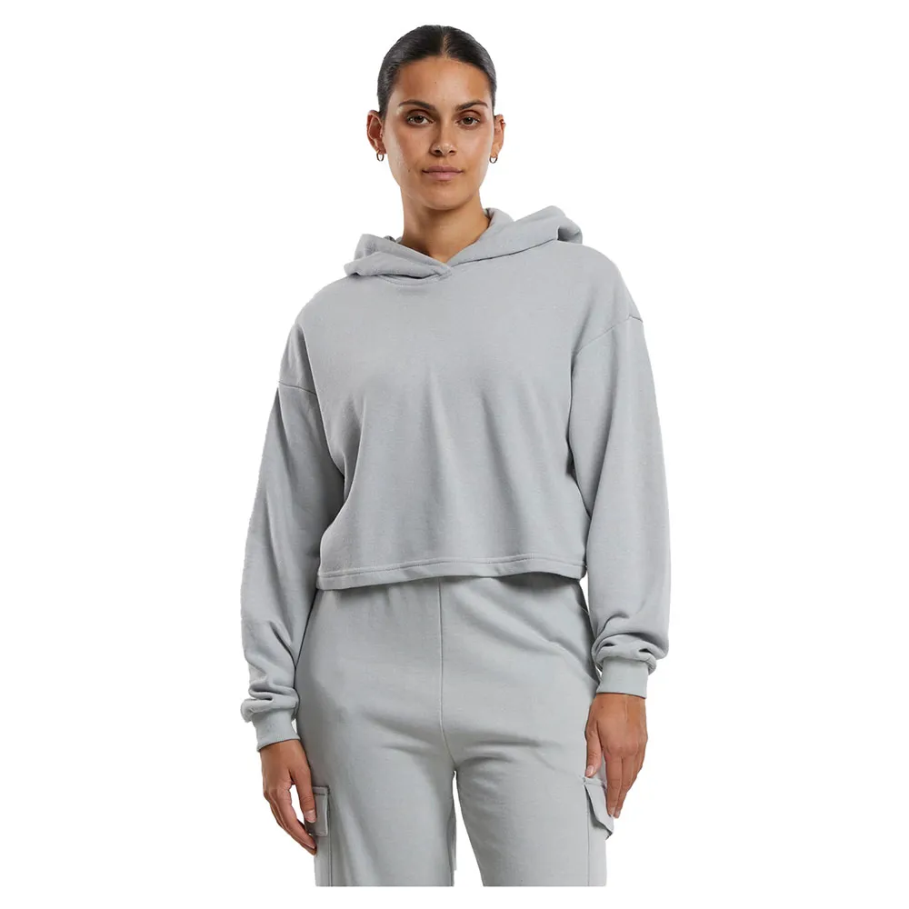 

Худи Urban Classics Oversized Cropped Light Terry, серый