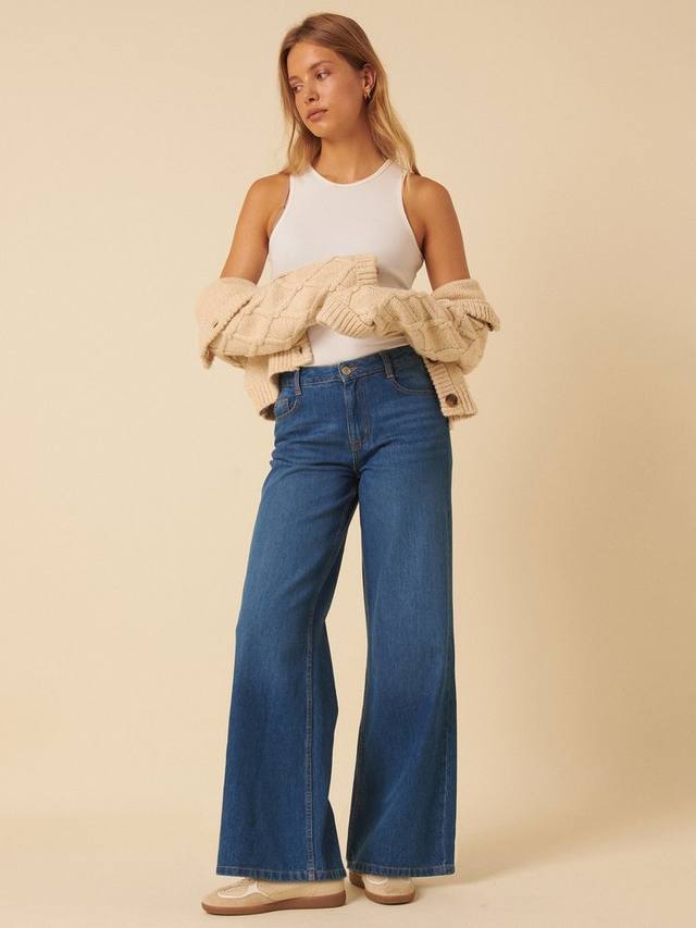 

Классические джинсы с широкими штанинами Nobody's Child, Blue