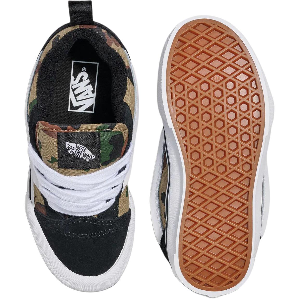 Vans Knu Skool Support Low top детские скейтборд кроссовки Black/Umber для детей 3-7 лет — фото 4