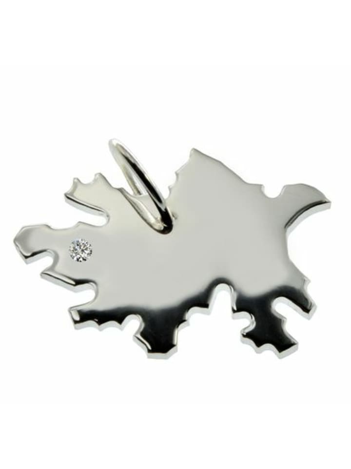 

Schmuckador Азербайджанский кулон с блестящим серебром 925 пробы (0,015 карата) в серебряной оправе