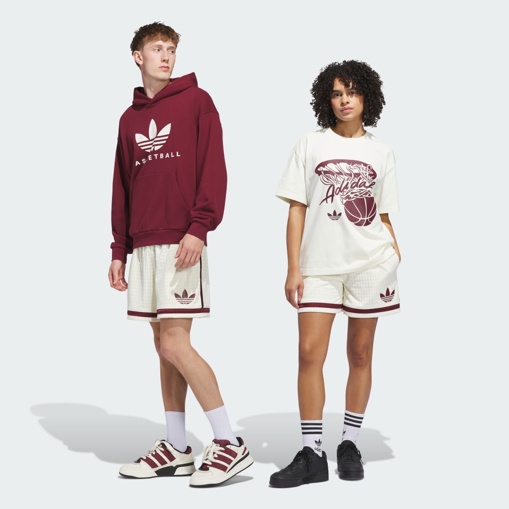 

Спортивные шорты Adidas Originals Basketball Shorts, цвет Ivory/Shadow Red