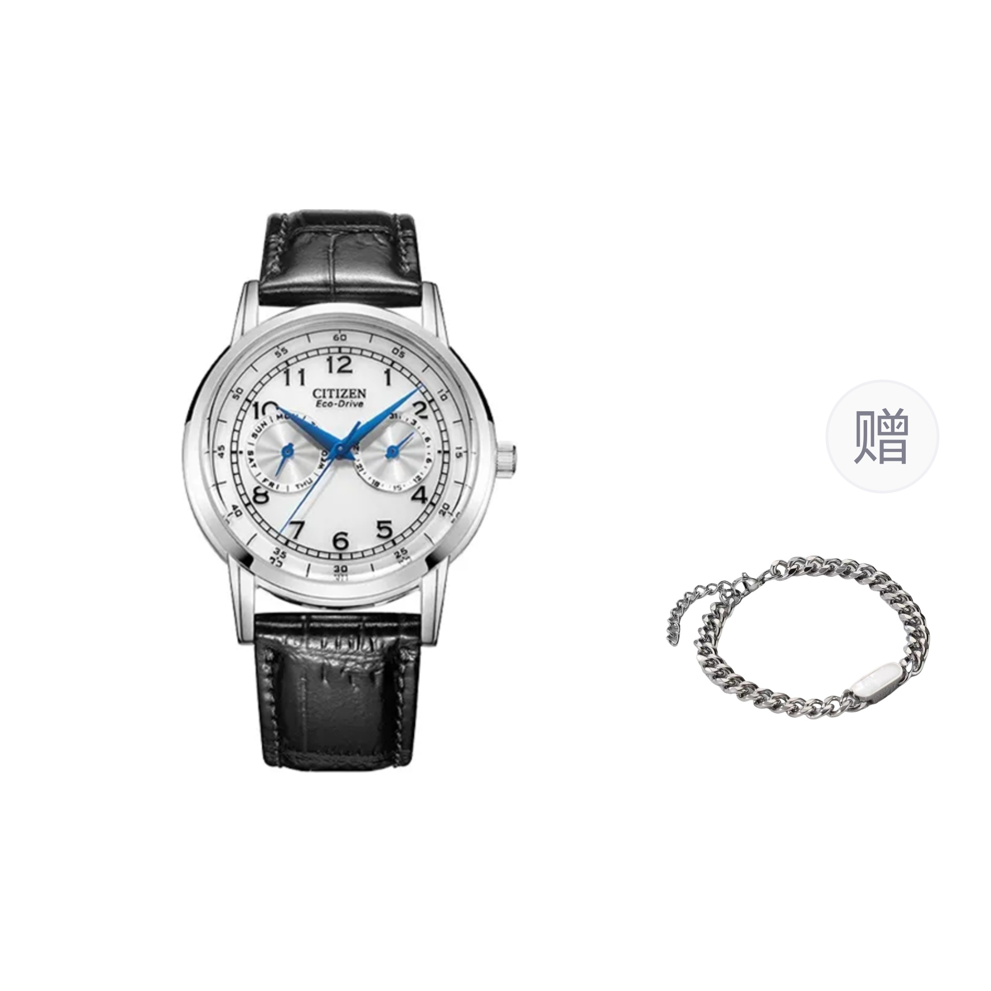 

CITIZEN Часы Light Powered Quartz Movement Men's Watch White Dial, White