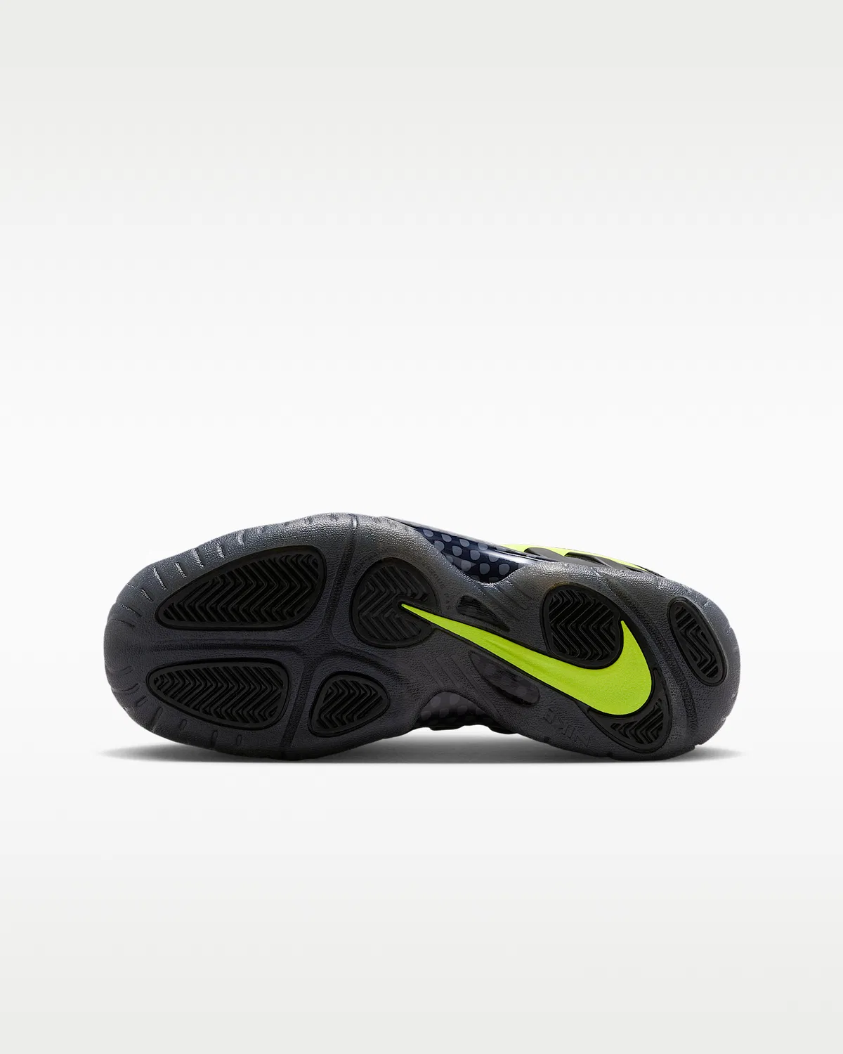 Кроссовки Nike Little Posite Pro для детей, Black/Voltage Yellow — фото 2
