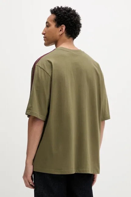 Футболка хлопковая T-shirt Adidas Originals, зеленый — фото 3