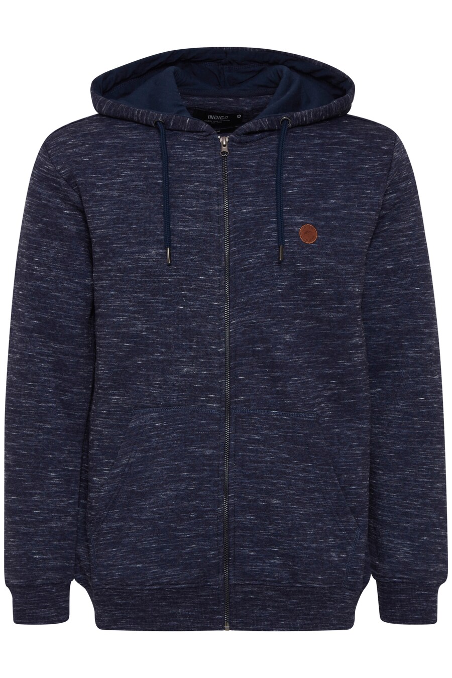 

Худи INDICODE JEANS Zip-Up Hoodie, цвет mottled blue