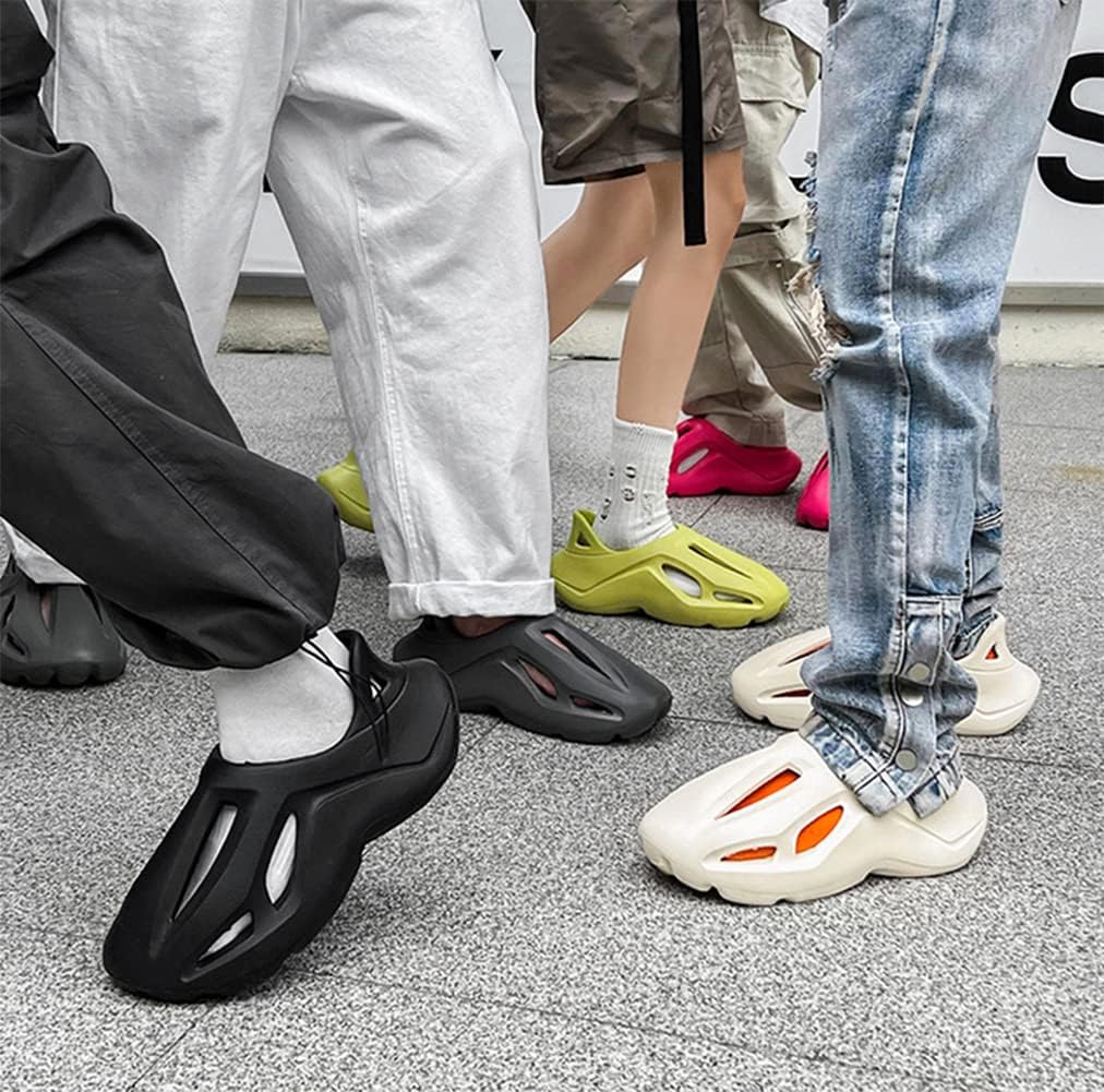 Кроссовки vioxthak Foam Runner, слайдеры Cloud, шлепанцы-подушки, спортивная обувь, нескользящая, легкая, для ходьбы, модная, для улицы и дома, летние пляжные сандалии для женщин и мужчин, черный — фото 4
