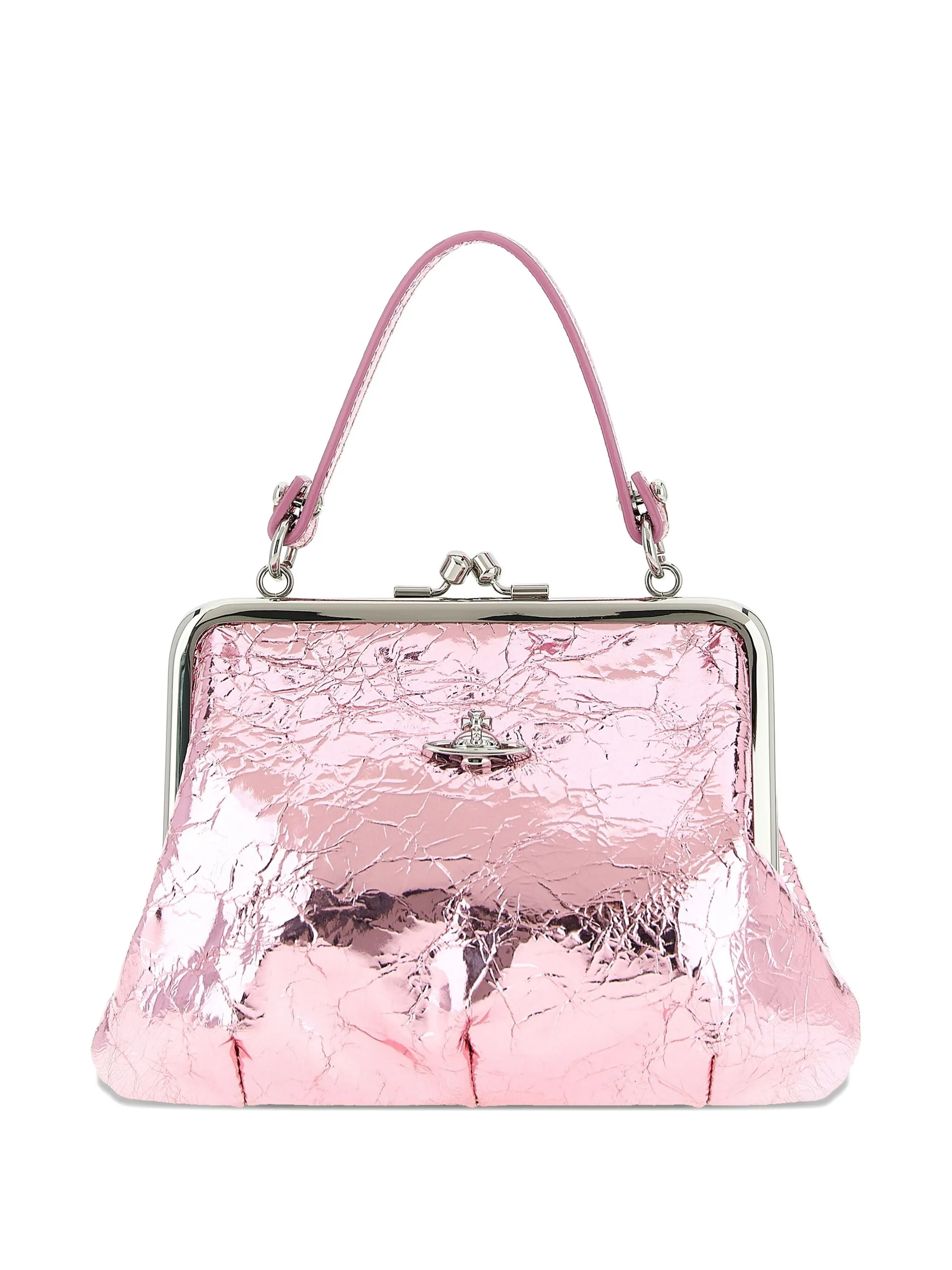 

Сумка-тоут Granny Frame с эффектом металлик Vivienne Westwood, розовый