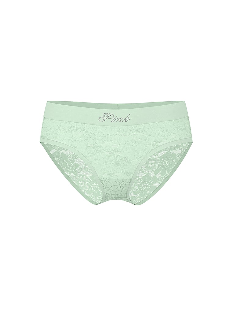 

Трусики-Хипхаггеры с логотипом Lacie Pink, floral lace bling mint