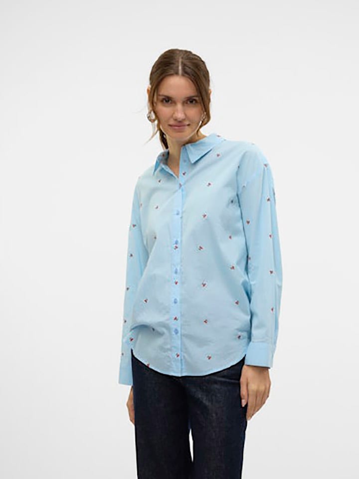 

Рубашка Vero Moda, светло-синий