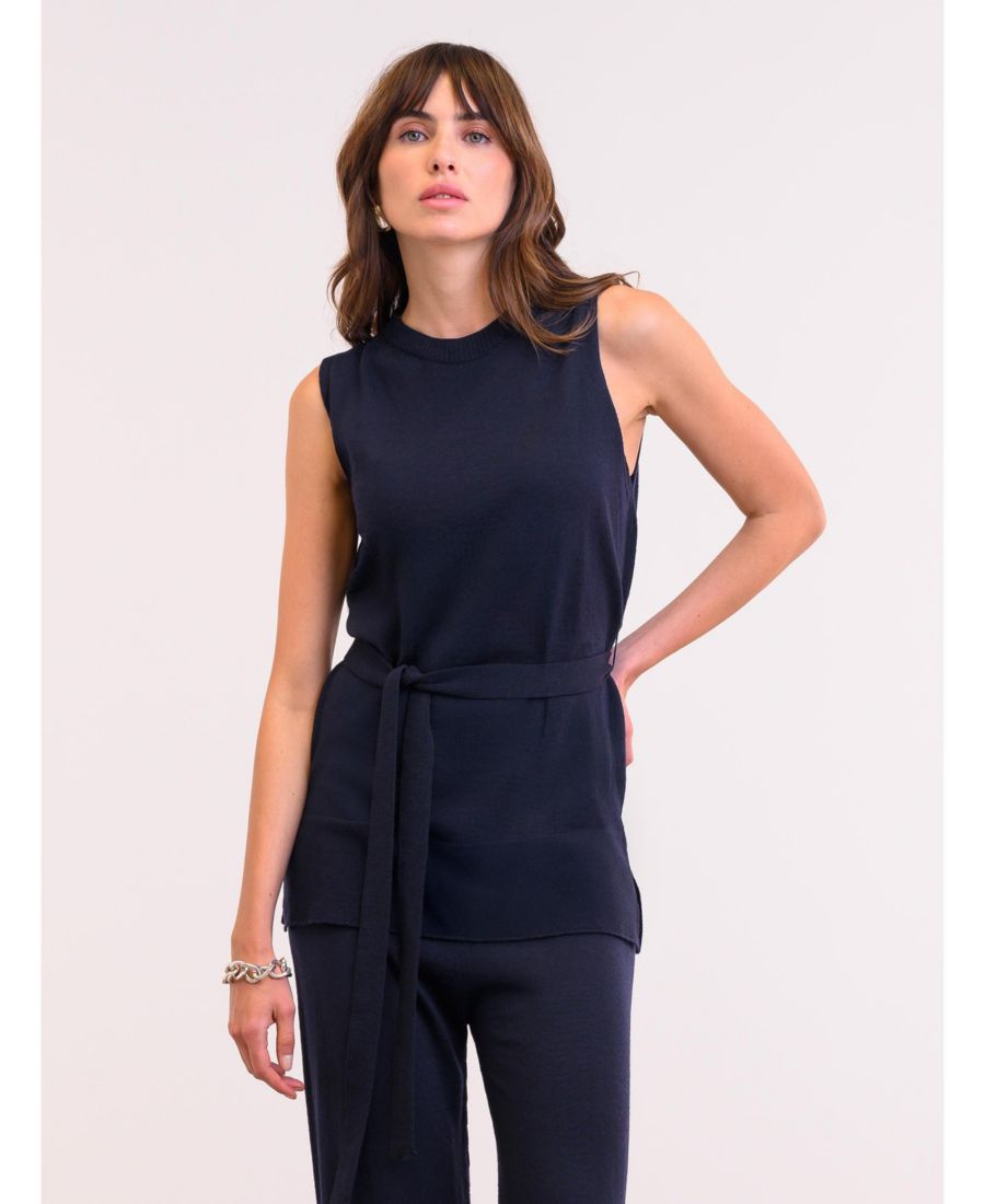 

Женская туника без рукавов из тонкого трикотажа Celtic & Co, Navy