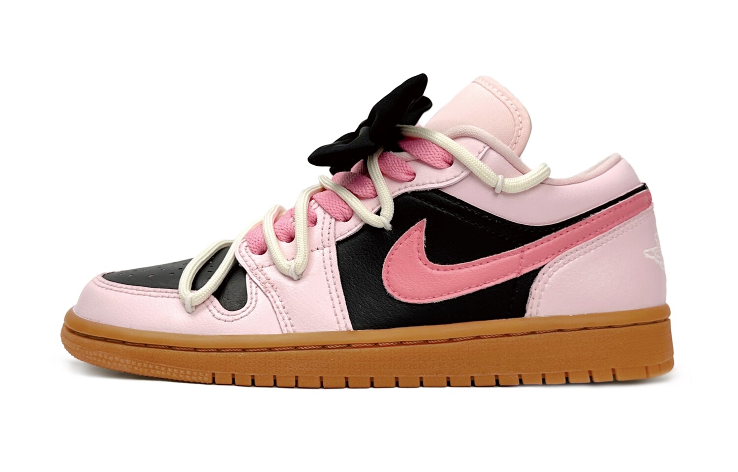 

Кроссовки Air JORDAN 1 Vintage Basketball Shoes Women's Low-Top Black Pink, Черный, Кроссовки Air JORDAN 1 Vintage Basketball Shoes Women's Low-Top Black Pink