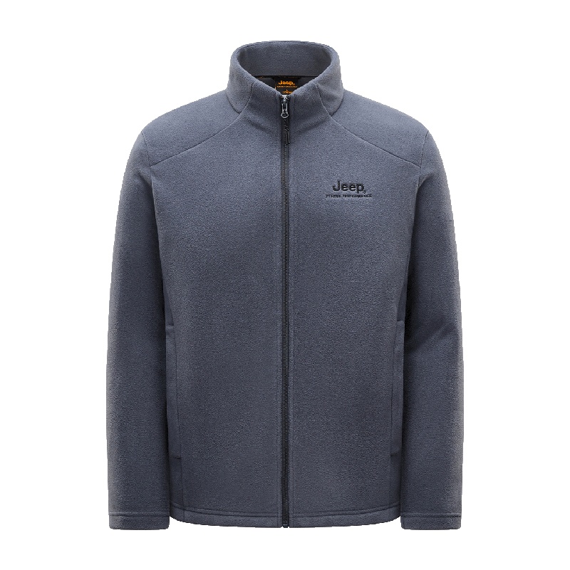 

Флисовая толстовка мужская с воротником стойкой Moderate Others Jeep, starry серый