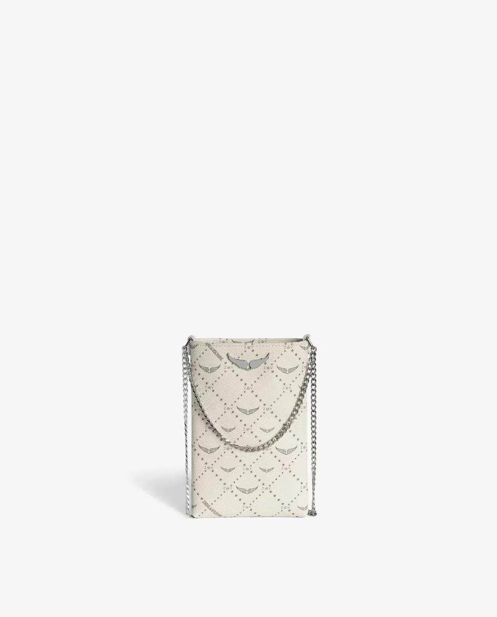 

Рок-сумка для мобильного телефона с цепями Zadig & Voltaire, белый