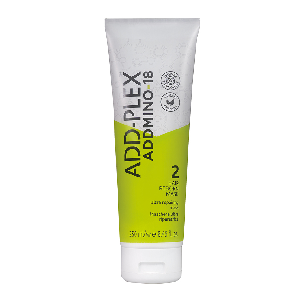 

Восстанавливающая и питательная маска для волос hair reborn mask Addmino-18, 250 мл