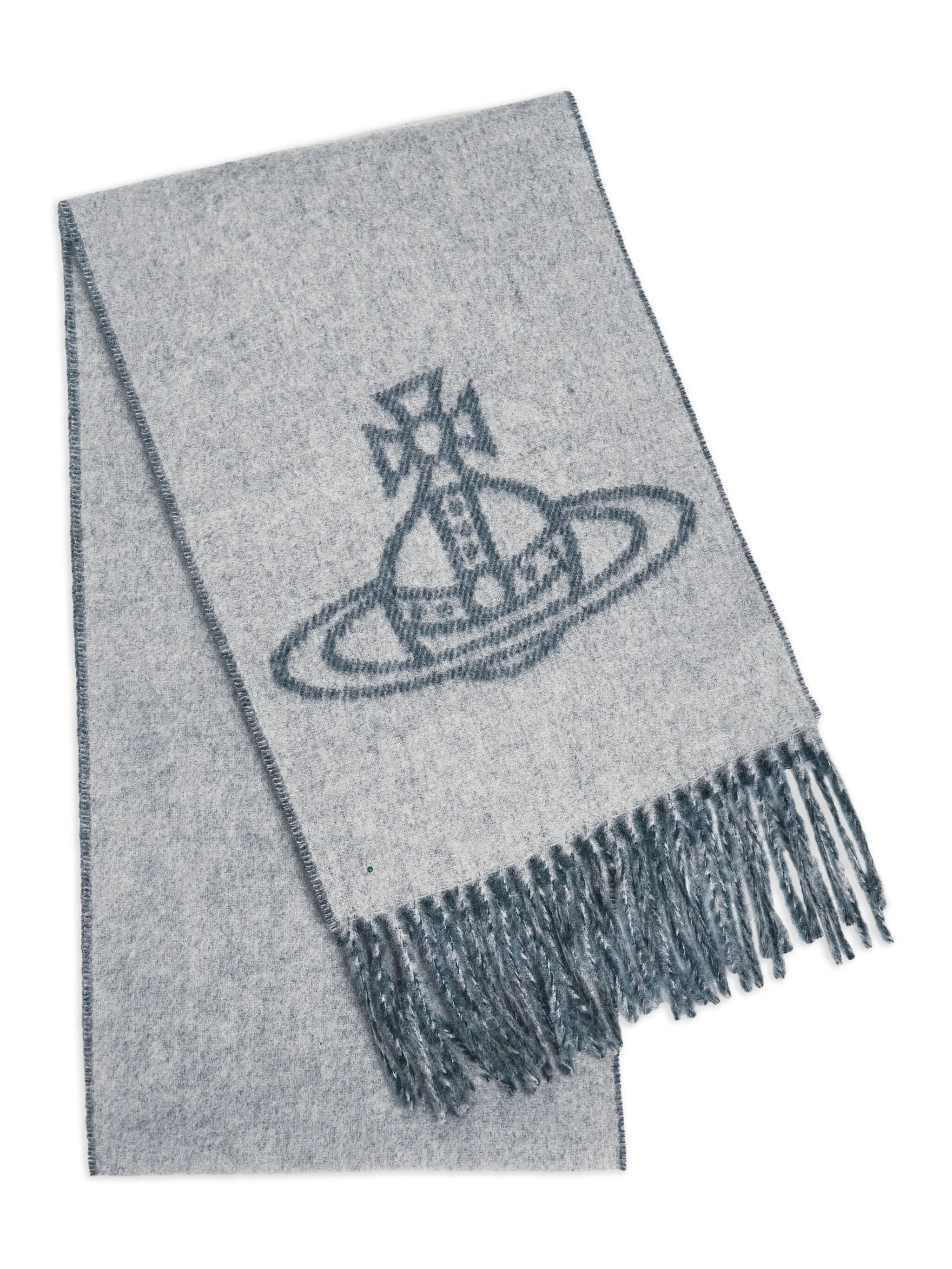 

Шарф с декором Orb Vivienne Westwood, серый