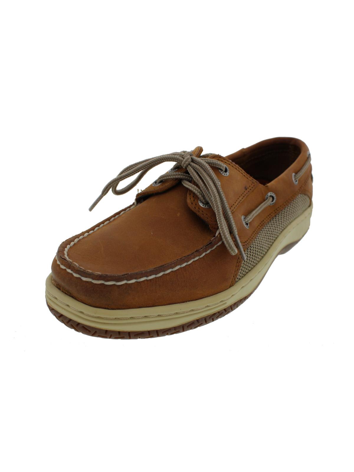 

Мужские кожаные туфли-лодочки Billfish с контрастной отделкой Sperry, цвет dark tan