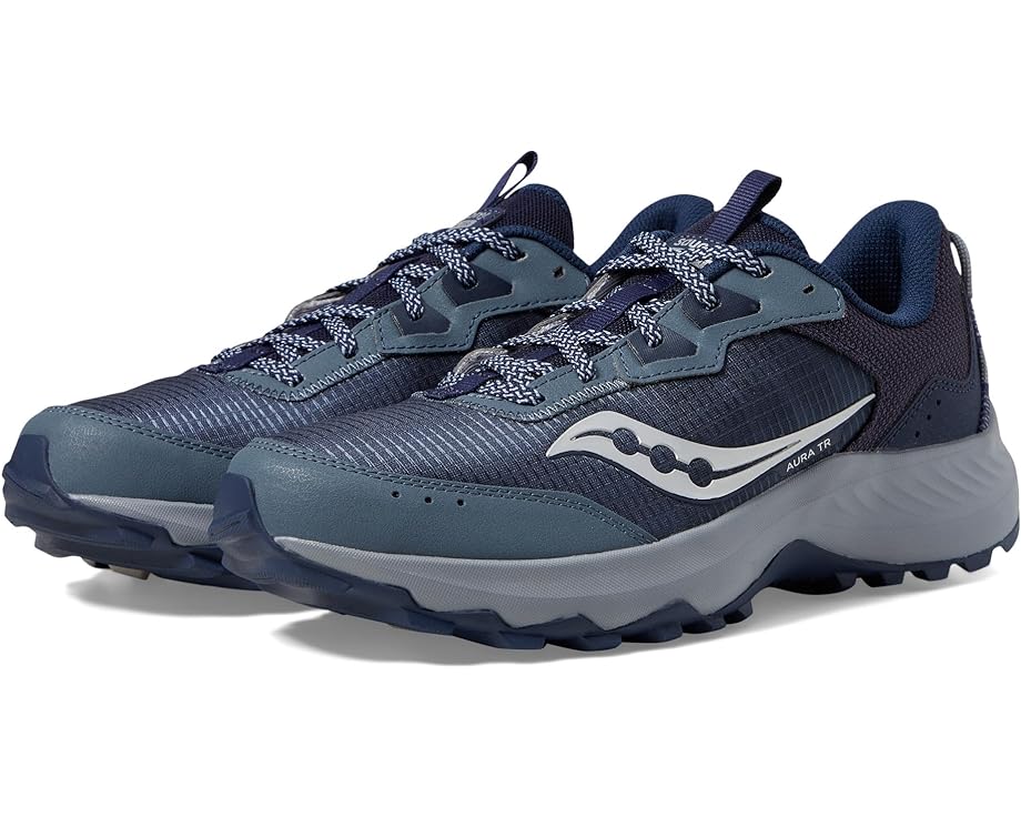 

Кроссовки Saucony Aura TR, цвет Navy/Silver, Серый, Кроссовки Saucony Aura TR, цвет Navy/Silver