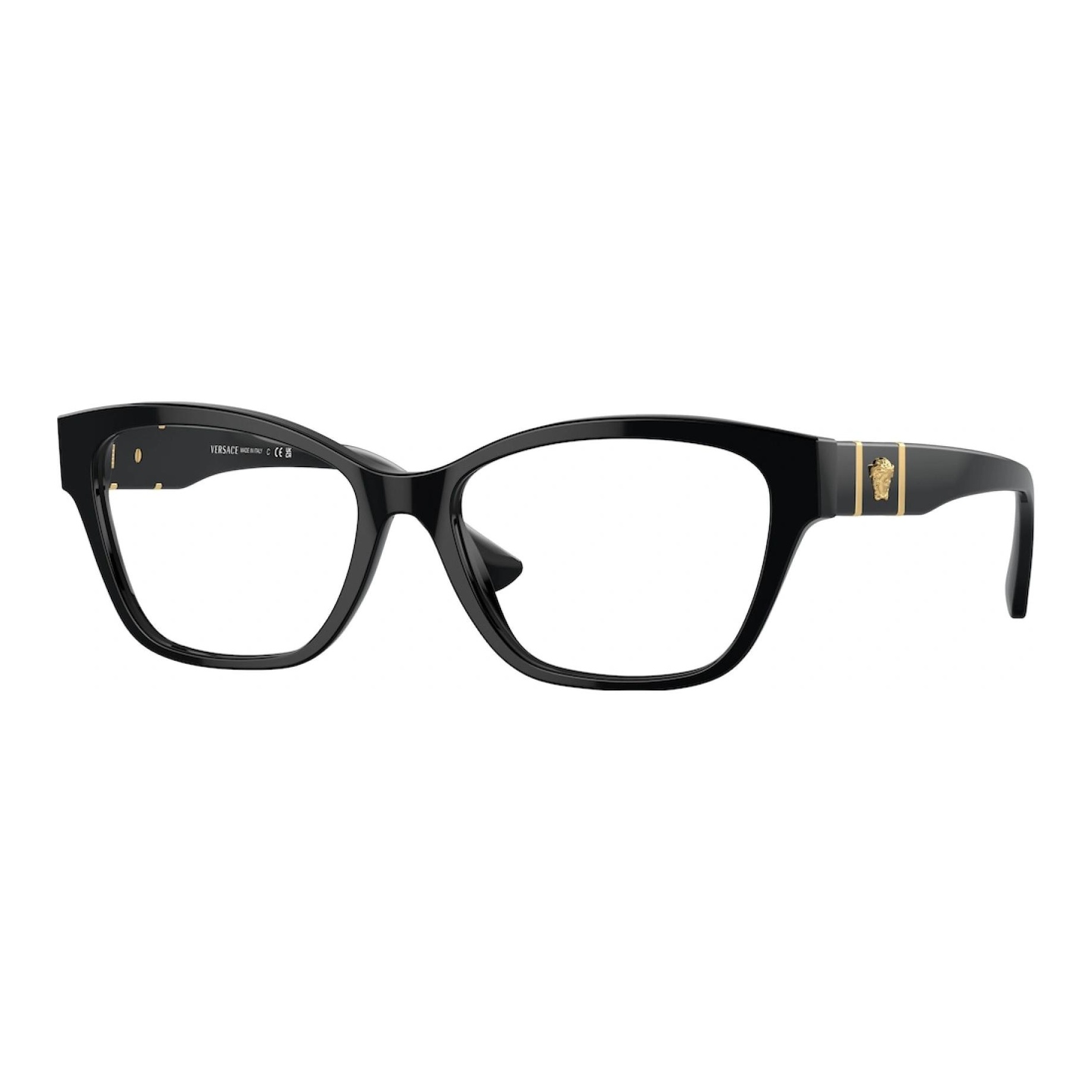 

VERSACE Очки с прямоугольной оправой, Black