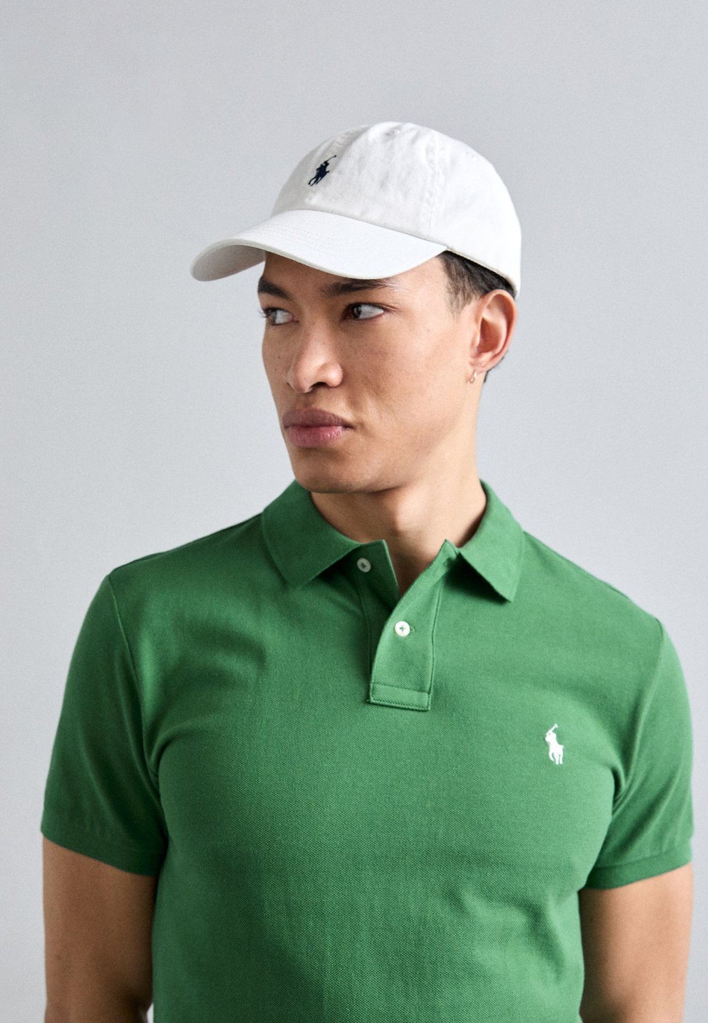 Рубашка поло CUSTOM SLIM FIT MESH POLO SHIRT Polo Ralph Lauren, зеленый — фото 4