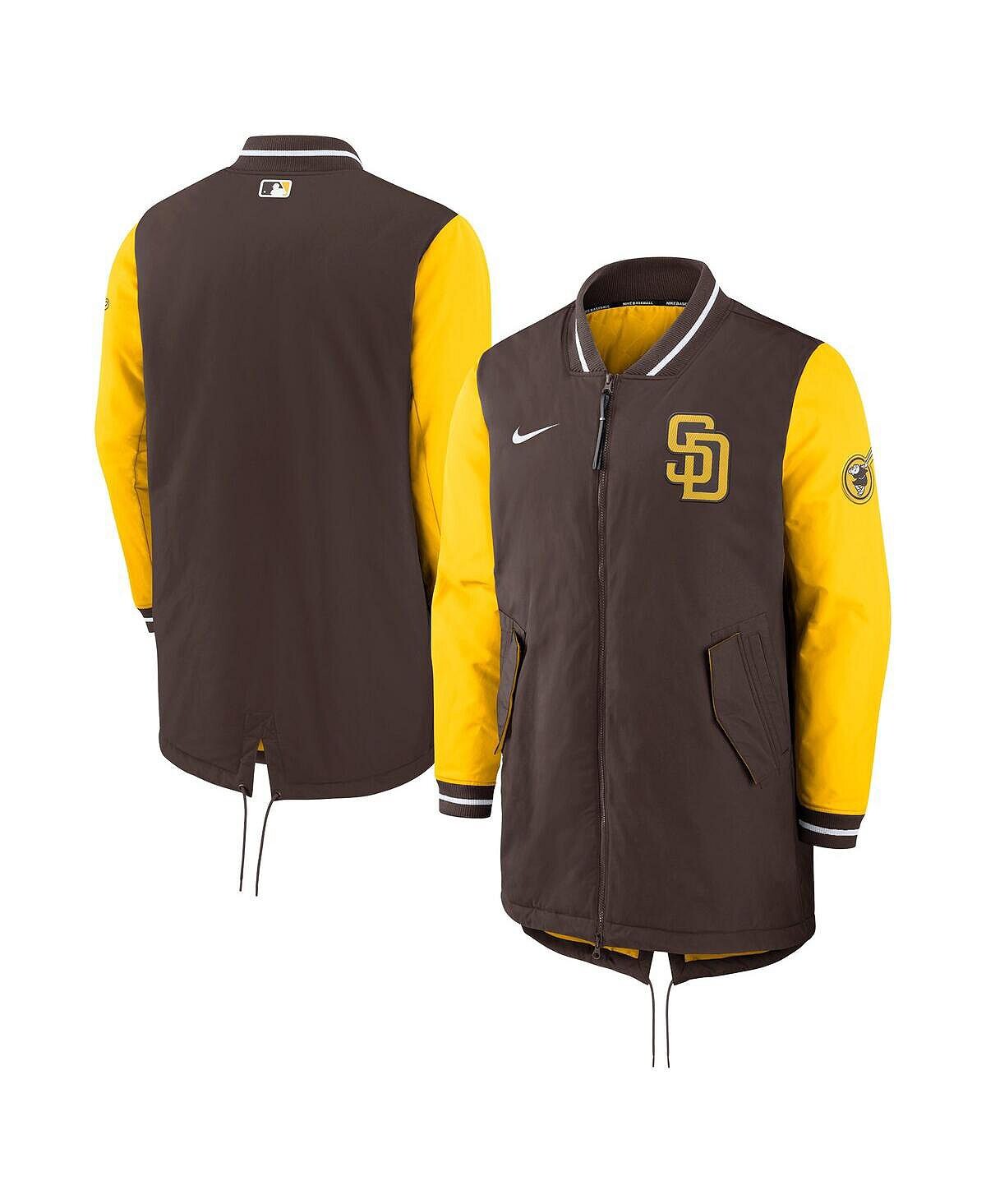 

Мужская коричневая куртка с молнией во всю длину San Diego Padres Authentic Collection Dugout Performance Nike, Коричневый, Мужская коричневая куртка с молнией во всю длину San Diego Padres Authentic Collection Dugout Performance Nike