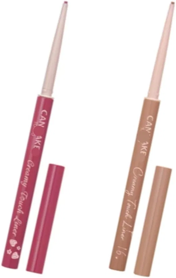 Подводка для глаз Can Makeup Creamy Touch Liner, набор из 2 шт, 13 Blood Strawberry и 16 Pretty Milk Tea, 1.5 мм