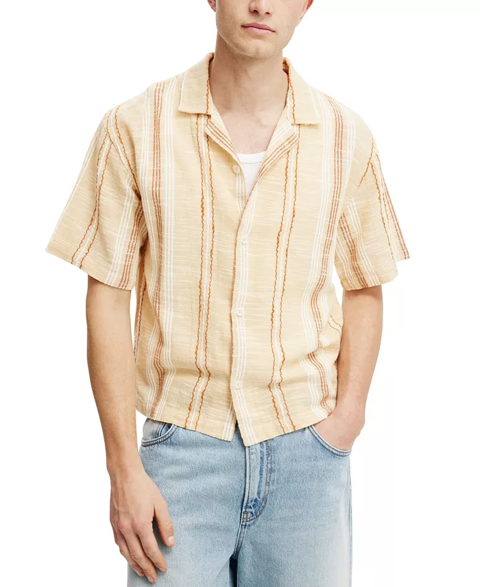 

Мужская рубашка с коротким рукавом Box Fit COTTON ON, оранжевый