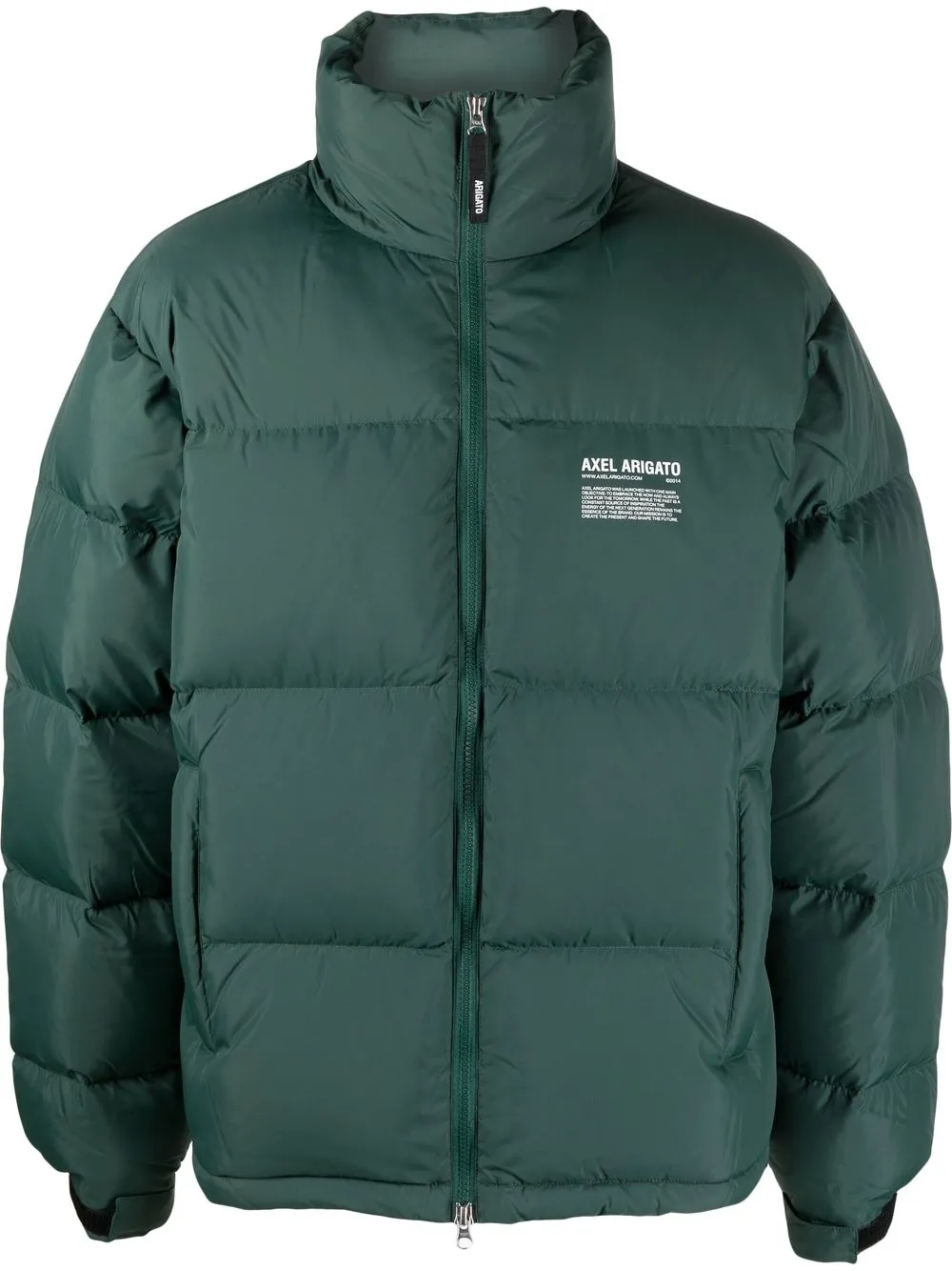 

Пуховик с логотипом Axel Arigato, зеленый