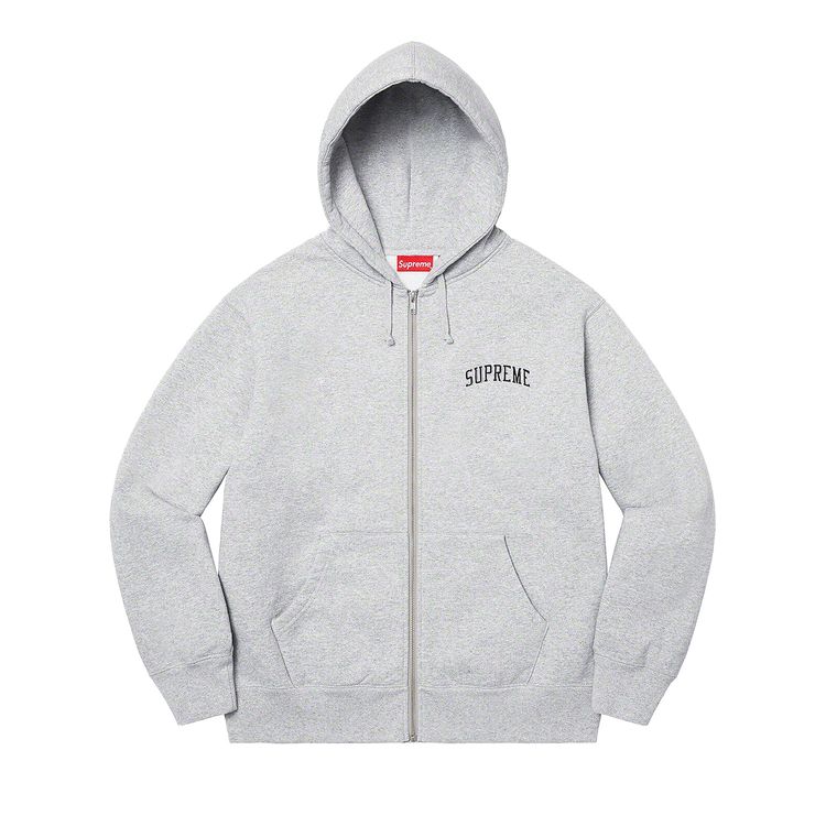 

Толстовка Supreme Doughboy Zip Up Hooded Sweatshirt 'Heather Grey', серый