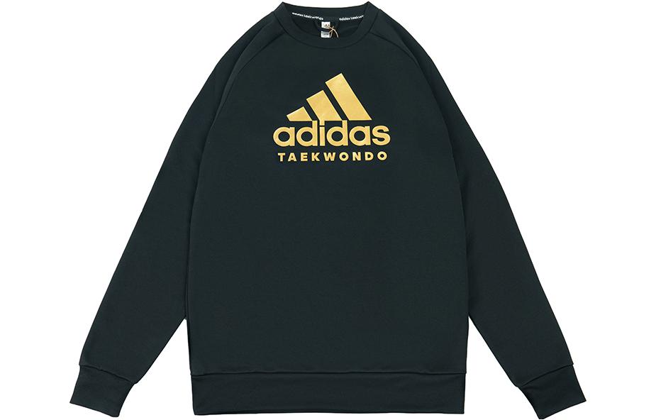 Свитшот унисекс с золотым логотипом Adidas — фото 2