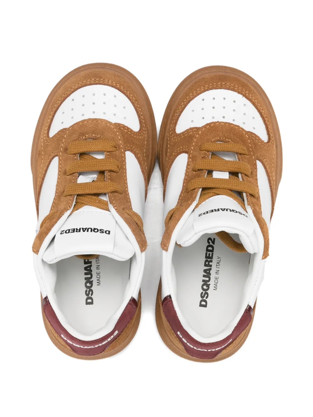 Кроссовки с украшением в виде листьев Dsquared2 Kids, белый — фото 3