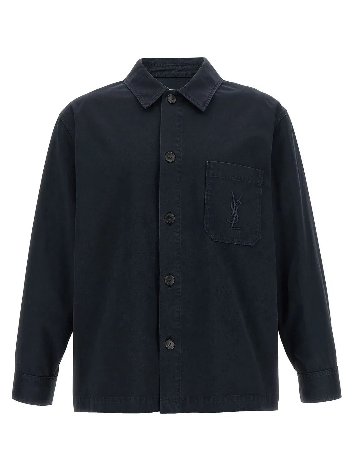 Рубашка-жакет 'Cassandre' Saint Laurent, синий