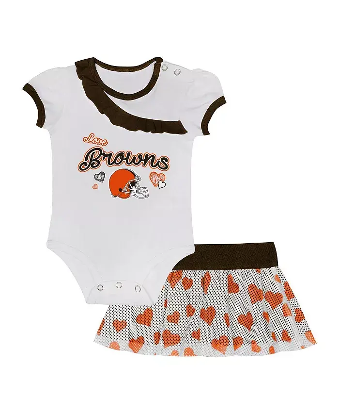 

Комплект боди с юбкой Cleveland Browns Love My Team для мальчиков и девочек Outerstuff