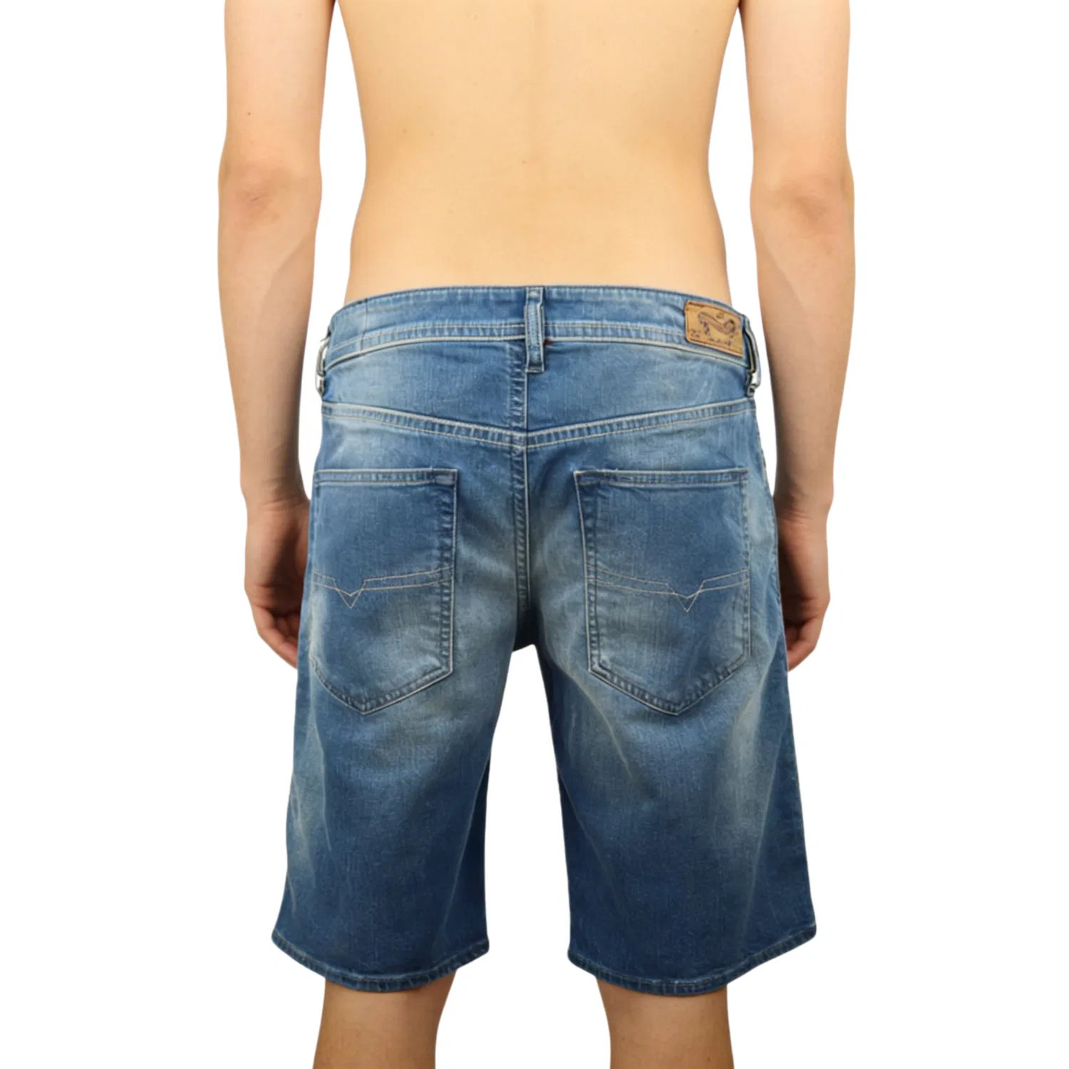 Джинсовые шорты мужские синие thin DIESEL, Blue — фото 3