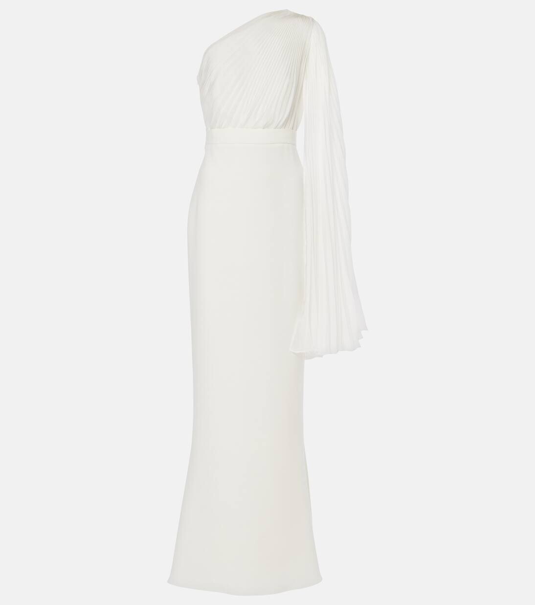 

Свадебное платье Lorena из шифона и кади Max Mara, цвет bianco seta