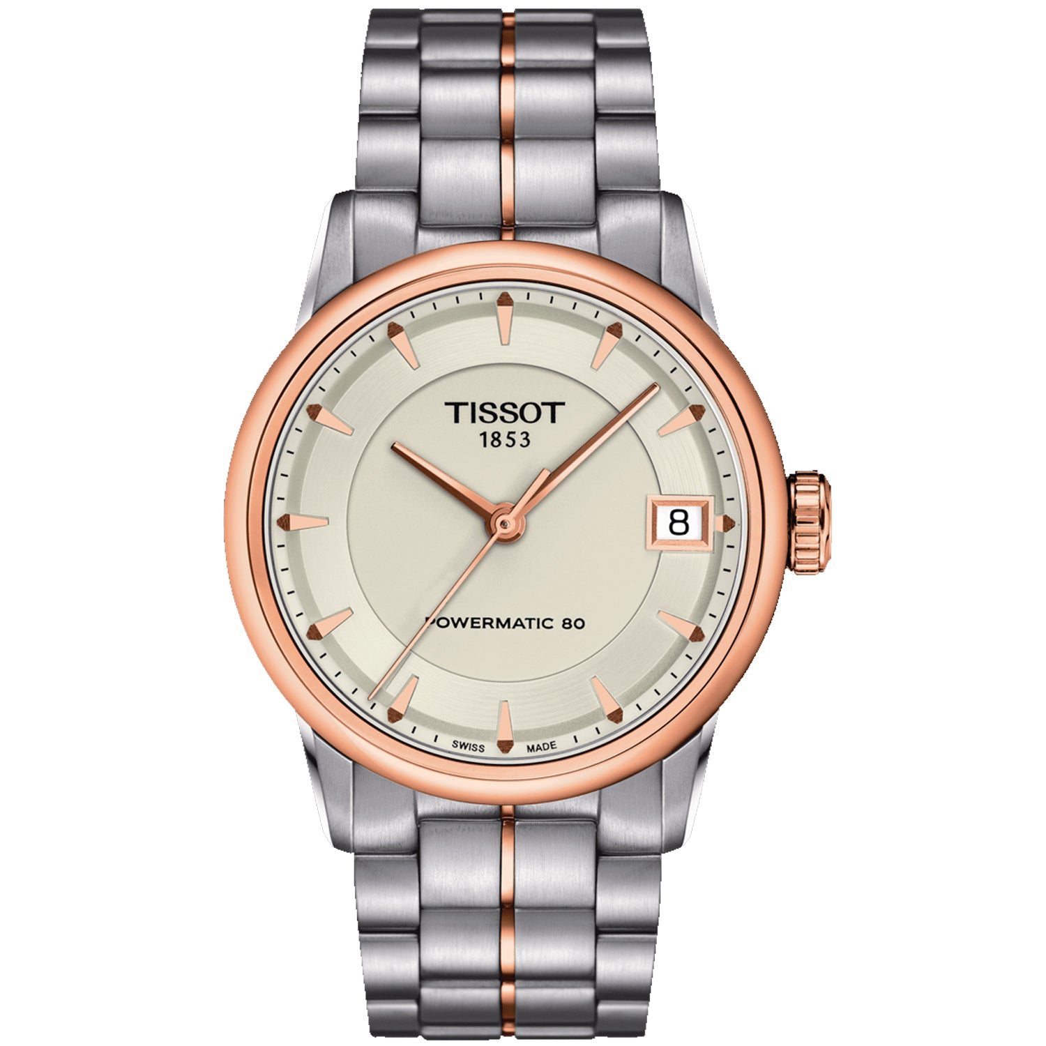 

Tissot Женские T-Classic Luxury Powermatic 80 Часы с цветом циферблата слоновая кость