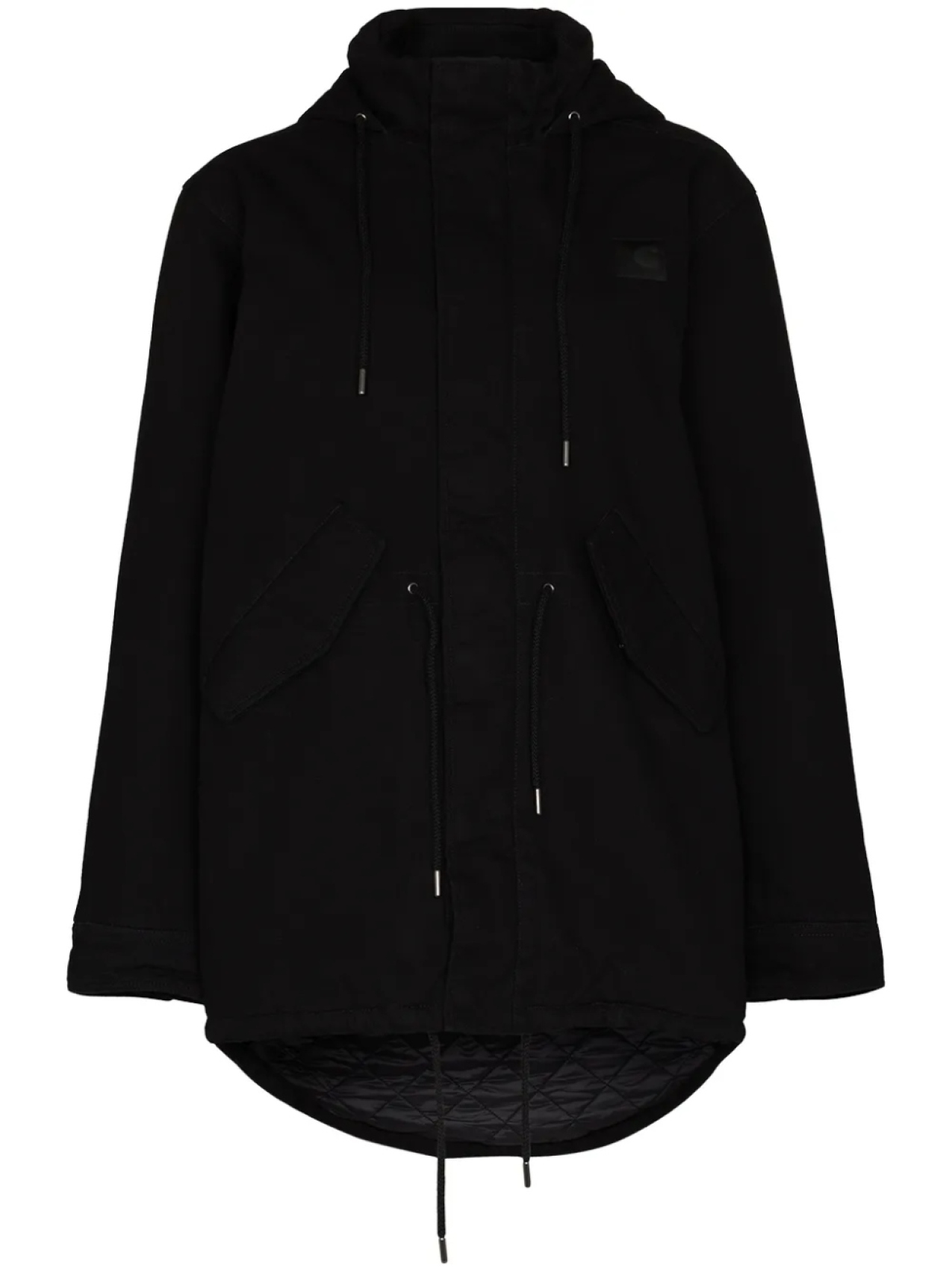 

WARDROBE.NYC парка с капюшоном из коллаборации с Carhartt, черный