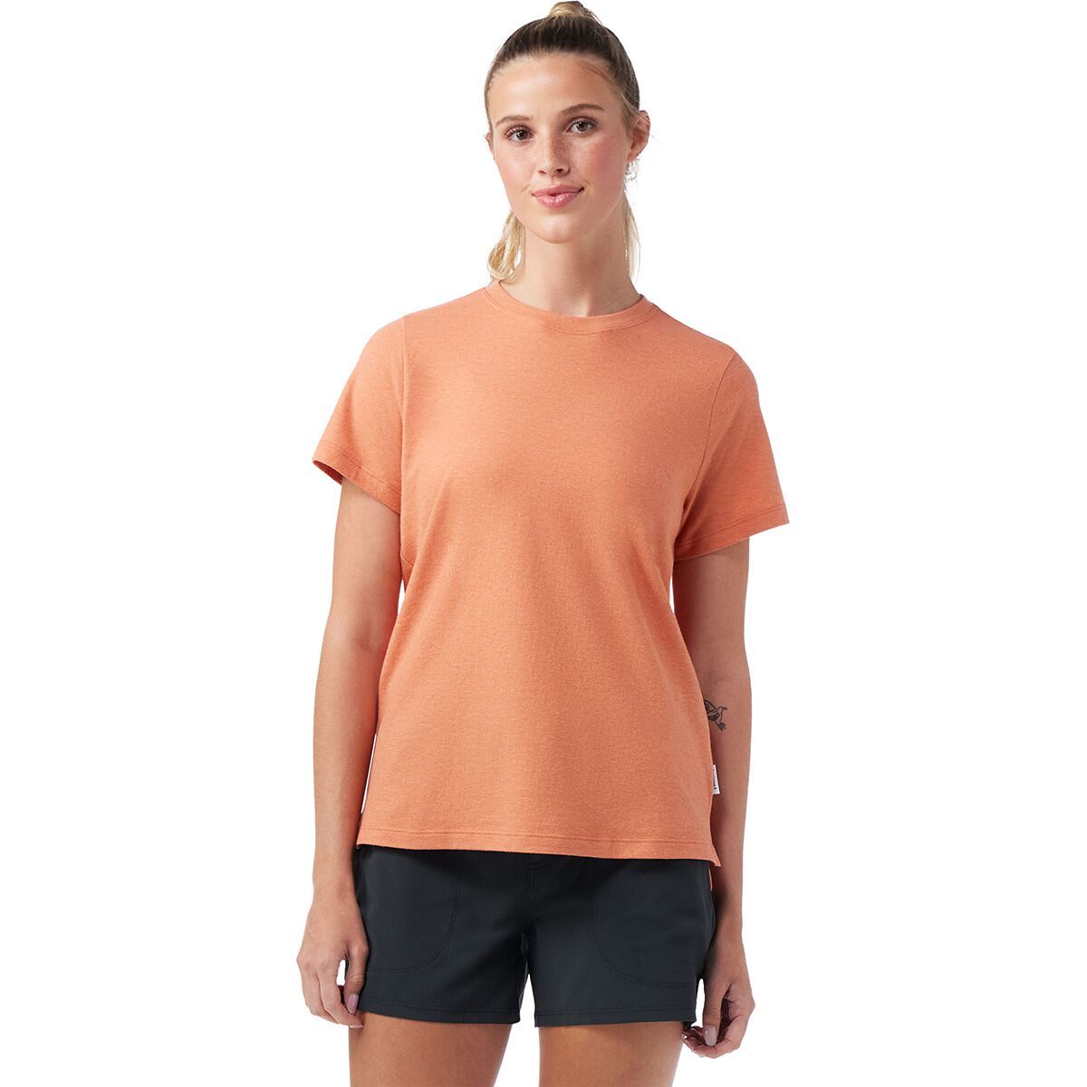 

Идеальная круглая футболка с коротким рукавом Smartwool, цвет terracotta