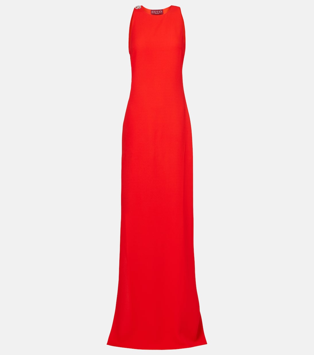 

Платье из крепа с кристаллами GG Gucci, Vibrant Orange
