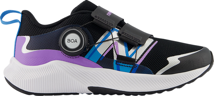 

Кроссовки Dynasoft Reveal v4 BOA Little Kid Wide 'Black Purple Fade', черный