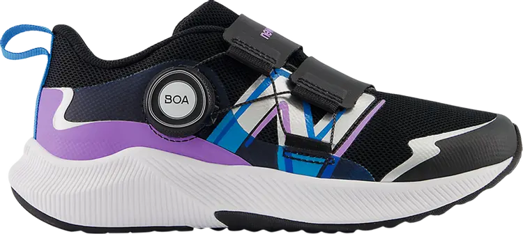 

Кроссовки Dynasoft Reveal v4 BOA Little Kid Wide 'Black Purple Fade', черный
