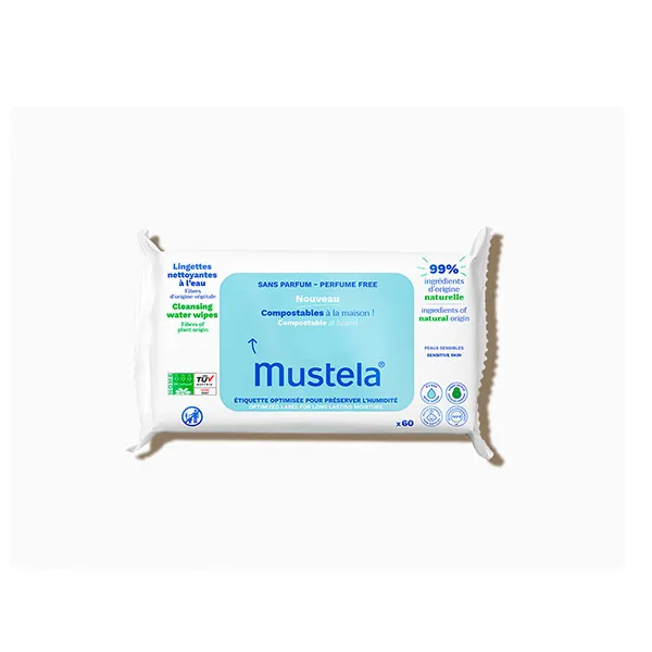 

Забота о ребенке Toallitas Compostables Mustela, 60 UD